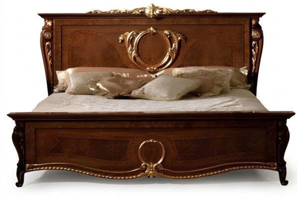 Meubles de chambre italiens, lits rembourrés, lit double, lits de design de luxe, nouveau mariage