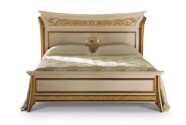 Design de lit Lit double de luxe Lits d'hôtel Chambre à coucher 180x200 Meubles arredoclassic