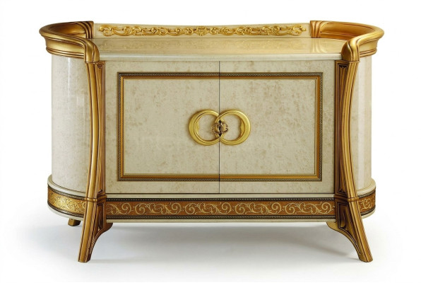 Commode Design Bois Commodes Armoire Buffet de Luxe Bahut Meuble TV Buffet Beige
