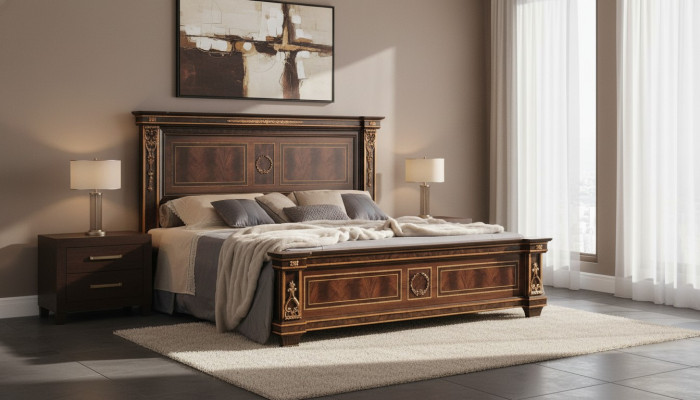 Chambre Hôtel Lits Lits Doubles Design Bois 180x200cm Meubles arredoclassic