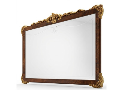 Miroir mural avec cadre en bois Design de cadre de miroir Baroque Rococo Mobilier de salon nouveau