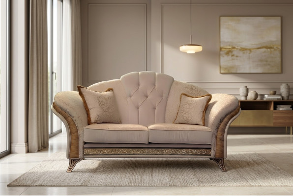 Canapé 2 places Design Tissu Classique arredoclassic Deux places