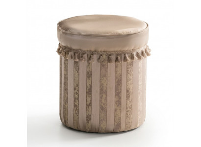 Tabouret de design Repose-pieds revêtement design Ottoman Tabouret Siège Textile Chaise longue Pouf