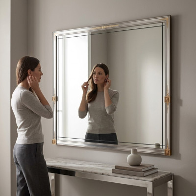 Miroir Cadre en bois Miroir mural Classique r Meuble mural Designer Arredoclassic