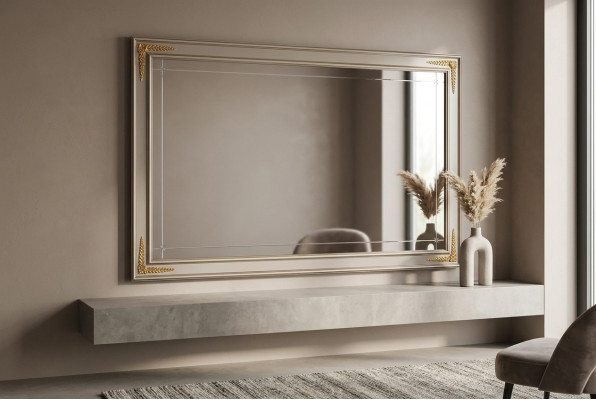 Miroir mural design de style classique grand miroir salle de séjour arredoclassic
