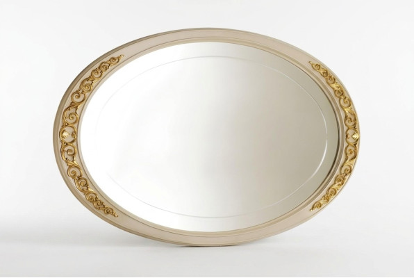 Miroir design Miroir mural Cadre en bois Miroir suspendu Meubles italiens de luxe