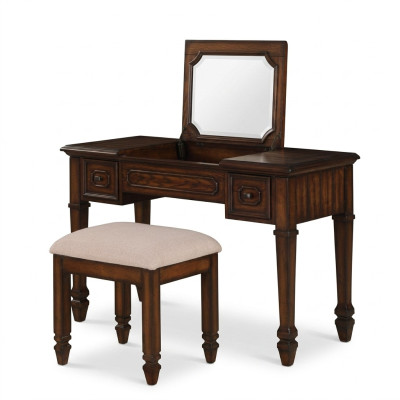 Coiffeuse Tabouret Bois Chambre de qualité Bois de buis Chêne rouge Créatif Moderne Luxe