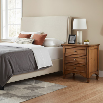 Conception Table de nuit Luxe Consoles Tables Console Côté Chambre Bois massif
