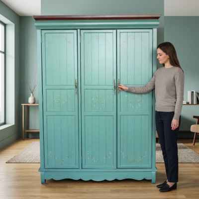 Chambre Armoire Armoire en bois Armoire Style américain Armoires de luxe Classiques