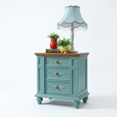 Tables de chevet classiques en bois massif Table console de chambre Tables d'appoint