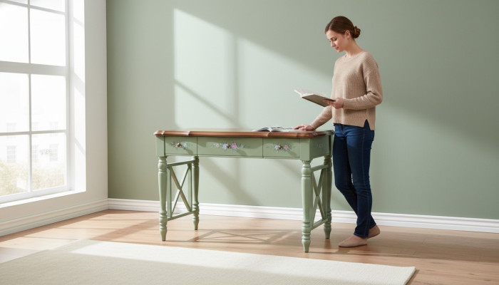 Bureau Mobilier en bois massif Table classique r Tables de bureau style maison de campagne