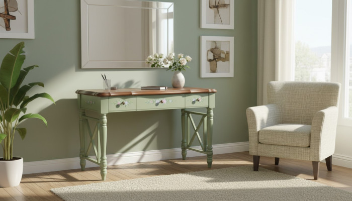 Bureau Mobilier en bois massif Table classique r Tables de bureau style maison de campagne