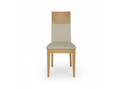 Chaises Chaise Fauteuil en bois massif Textile Fauteuil en bois Cuir neuf Salon Tapisserie