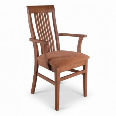 Chaises Chaise Fauteuil Textile Bois massif Cuir Salon Fauteuil rembourré