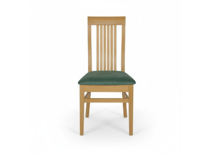 Chaises Chaise Fauteuil tissu rembourré en bois massif en cuir Salon Fauteuil massif