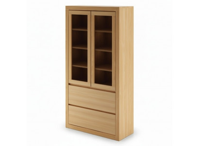 Vitrine Vitrines Armoire Étagère Armoire en bois Système de placard Étagères Salon Vitrine en verre