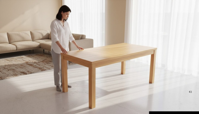 Table à manger en bois Tables Table de salle à manger Vivant Salle à manger Table 180x90cm Tables à manger Solides Bois massif