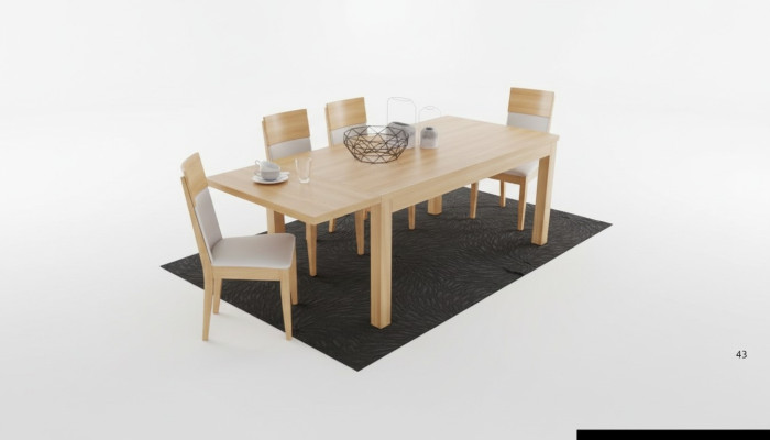 Groupe de salles à manger Ensemble complet Suite 7 pièces Table Tables Meubles en bois massif neuf