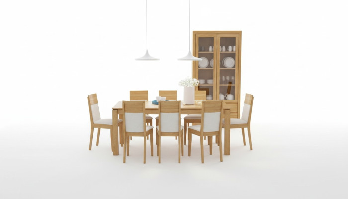 Table à manger en bois Tables Salon Salle à manger Table 180x90cm Solide Tables à manger en bois massif