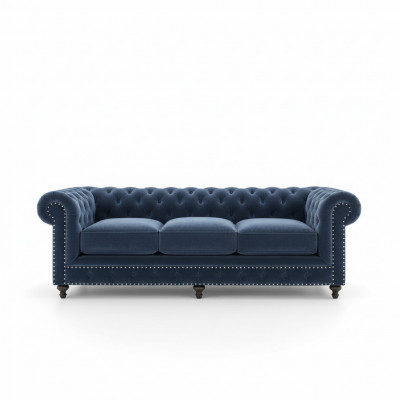 Chesterfield Sofa Canapés Ensemble de tapisserie de canapé Tissu d'ameublement en cuir