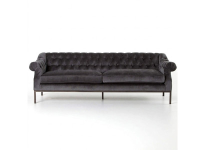 Canapé Chesterfield en tissu de revêtement de canapé en cuir déco Canapé en cuir Suite