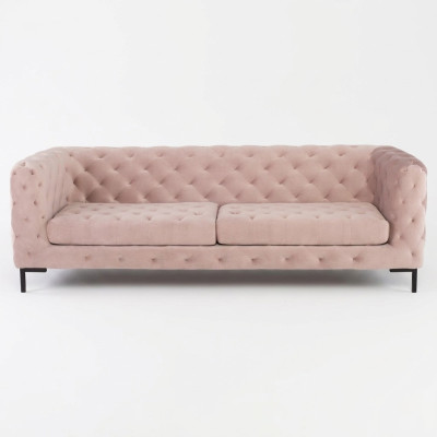 Canapé Chesterfield Canapé Tissu en cuir Canapés Suite 3 places