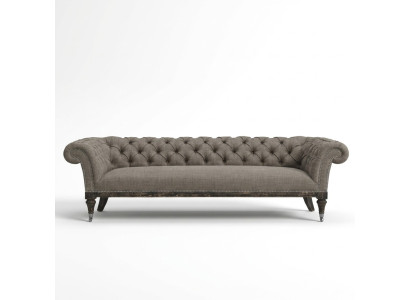 Canapé Chesterfield Tissu Canapé en Cuir Revêtement Canapé Suite 4 Places