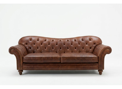 Canapé de salon Chesterfield de luxe Marron Canapé Siège Tissu Canapés neufs