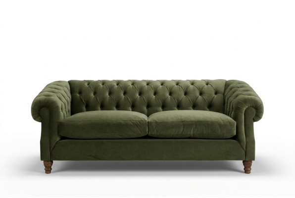 Revêtement Vert Chesterfield trois places design de luxe canapé trois places