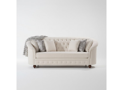 Canapé Royal Beige - Mobilier de luxe Chesterfield Design d'ameublement