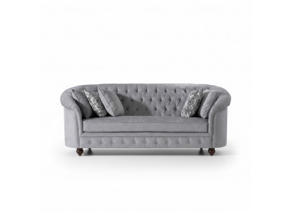 Canapé Chesterfield Canapé Tissu en cuir suédois Canapés Suite Capitonné 3 places