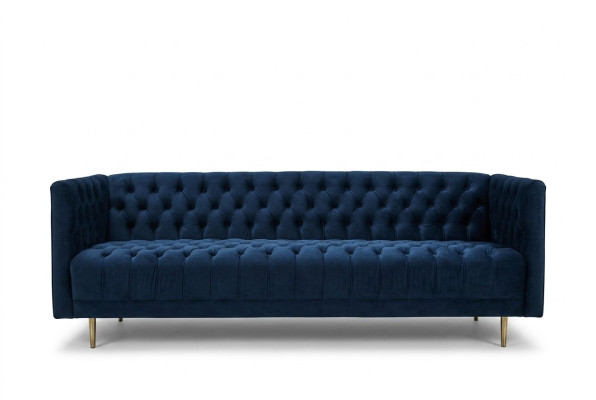Chesterfield Canapé Canapé Tissu Cuir Canapés Suite d'ameublement Canapé 4 places