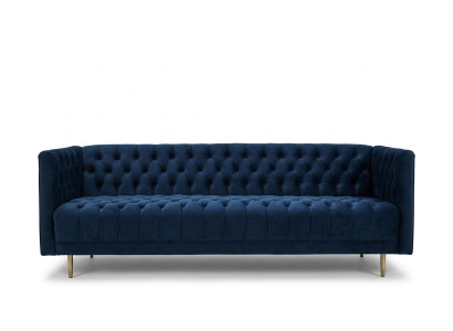 Chesterfield Canapé Canapé Tissu Cuir Canapés Suite d'ameublement Canapé 4 places
