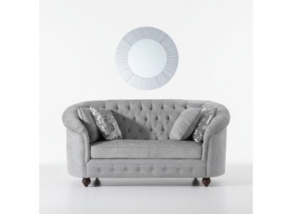 jvmoebel ® - Canapé de style campagnard - Canapé en tissu Chesterfield gris neuf