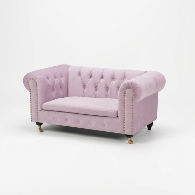 jvmoebel ® Canapé en cuir - Design canapé d'ameublement trois places ensemble Rose Nouveau