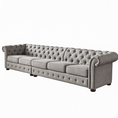 Salon Chesterfield Canapé Rembourrage Meubles Canapé Cinq Places Textile