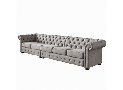 Salon Chesterfield Canapé Rembourrage Meubles Canapé Cinq Places Textile