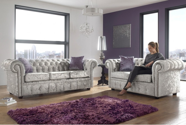 Ensemble de canapés Chesterfield 3+2 places Canapé classique baroque rococo Tissu Cuir