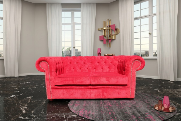 jvmoebel ® Canapé en cuir - Design Canapé deux places rembourré Ensemble Rouge Neuf