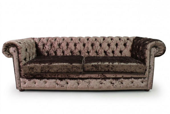 Chesterfield 5 places Canapé Baroque Rococo de luxe classique en textile en cuir
