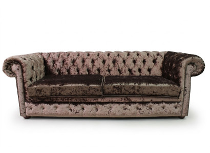 Chesterfield 5 places Canapé Baroque Rococo de luxe classique en textile en cuir