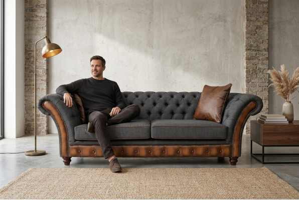 Canapé Chesterfield moderne - Canapé de designer de luxe - Mobilier Stil