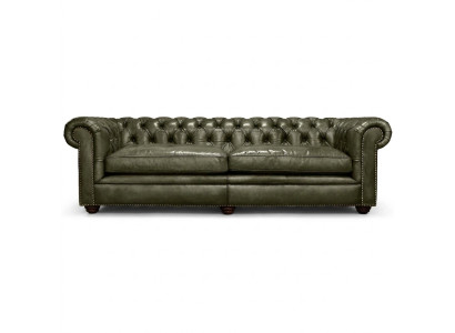 Élégant Salon Canapé Quatre Places Chesterfield en Cuir Tissu Canapés Canapé Neuf