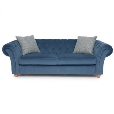 jvmoebel ® canapé en cuir - canapé design à deux places, garniture bleue neuve