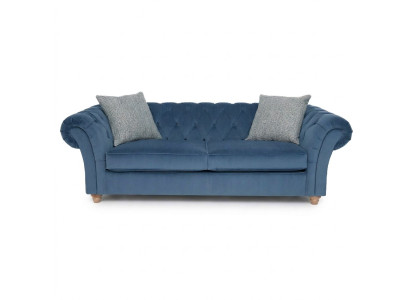 jvmoebel ® canapé en cuir - canapé design à deux places, garniture bleue neuve