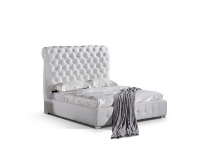 Chesterfield Lit Personnalisé Couleur au choix Lit Deux Places Violet Marron Beige