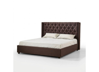 Chambre Lit 200x200cm Lits Rembourrés Chesterfield Tissu Textile
