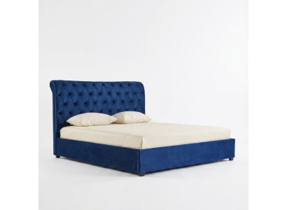 Lit double Chesterfield Blue's Chambre Mobilier de Luxe Lits Rembourrage
