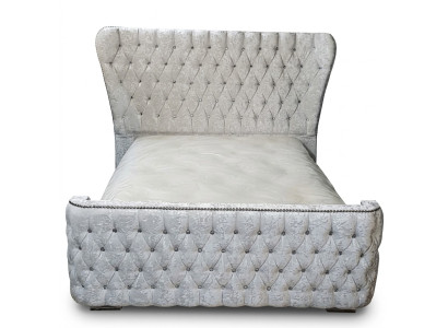 Lit Chesterfield Chambre Lits Textile 180x200cm Velours Grand Lits Hôtel neufs