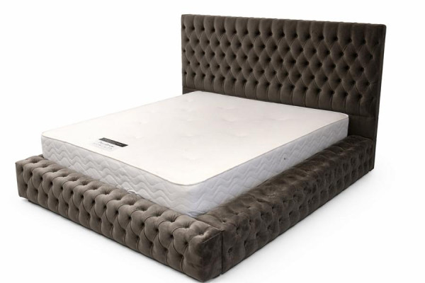 Chesterfield Textilbett Schlafzimmerbetten Doppelbezug 140/160/180/200 cm.